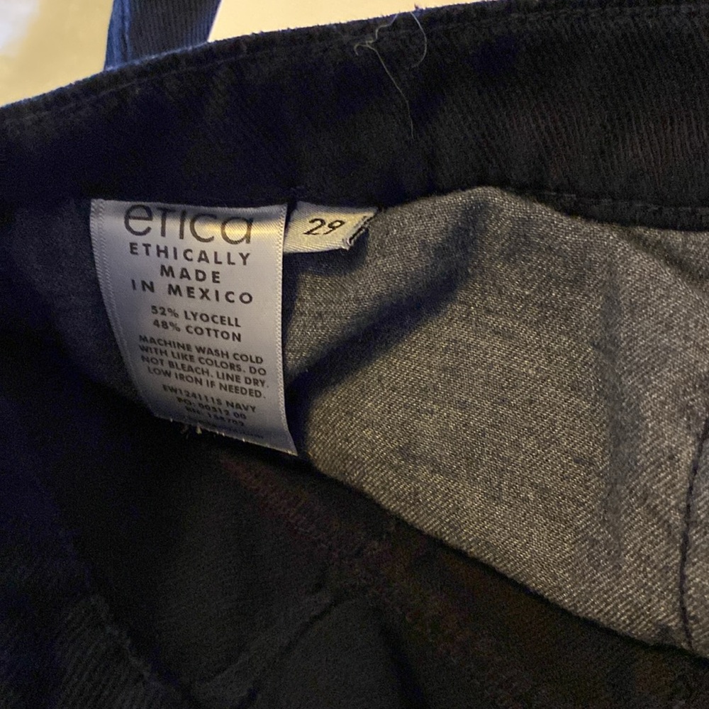 NWT Etica Anthropologie Wide Leg Slit Denim - Picture 5 of 8